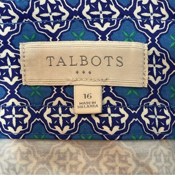 Talbots All Over Print Skirt Women's Size 16 - Picture 6 of 7